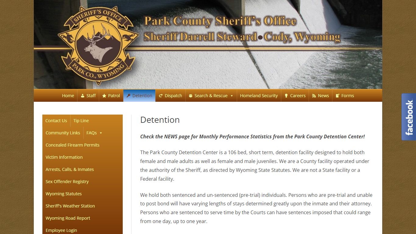 Detention – Park County Sheriff